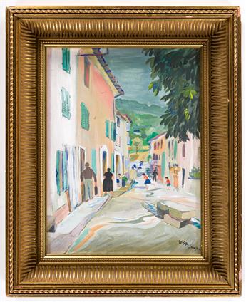 LOÏS MAILOU JONES (1905 - 1998) Untitled (Street Scene in Cabris).